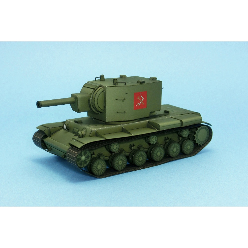 Mô hình giấy 3D xe tank KV-2 tỉ lệ 1/72