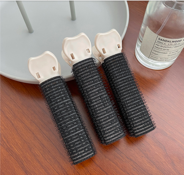 Beauty Korean self-adhesive flat sheet hair clip silk feet curling styling crinkle handle-lo01