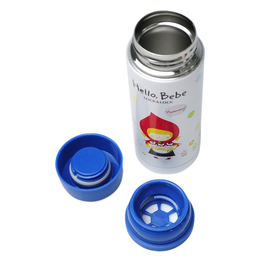 Bình Giữ Nhiệt Lock Hello Bebe Vivid Snowball 330ml