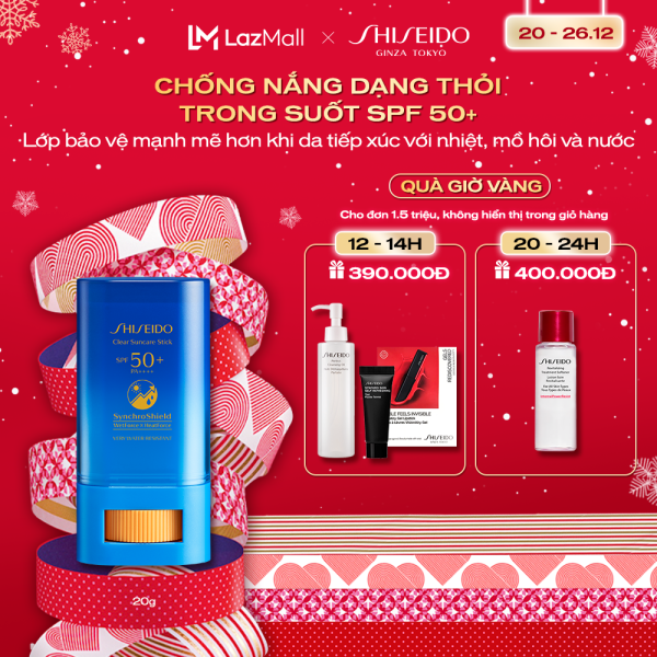 Chống nắng dạng thỏi Shiseido GSC Clear Suncare Stick SPF50+ 20G nhập khẩu