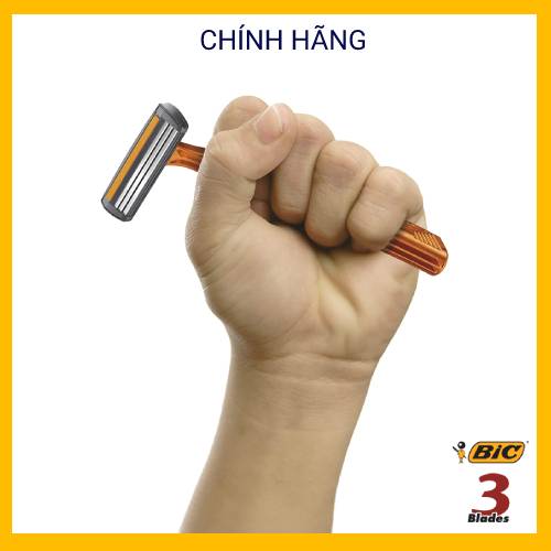 Combo 12 Cây Dao cạo râu Bic Lưỡi 3 Êm ái