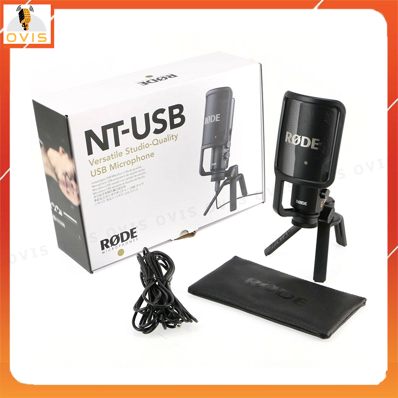 Rode NT-USB / Rode NT-USB+ - Micro USB Thu Âm Cho Máy Tính Dùng Cho Đọc Audio, Live Stream, Podcasting [HÀNG CHÍNH HÃNG]