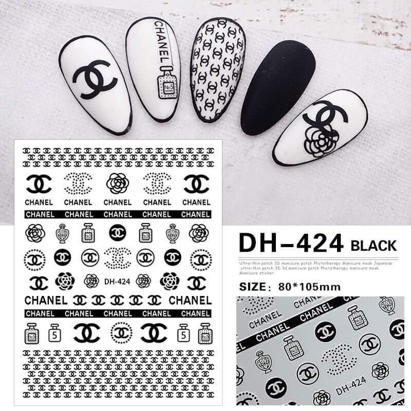 Sticker hình dán móng chữ thương hiệu siêu HOT