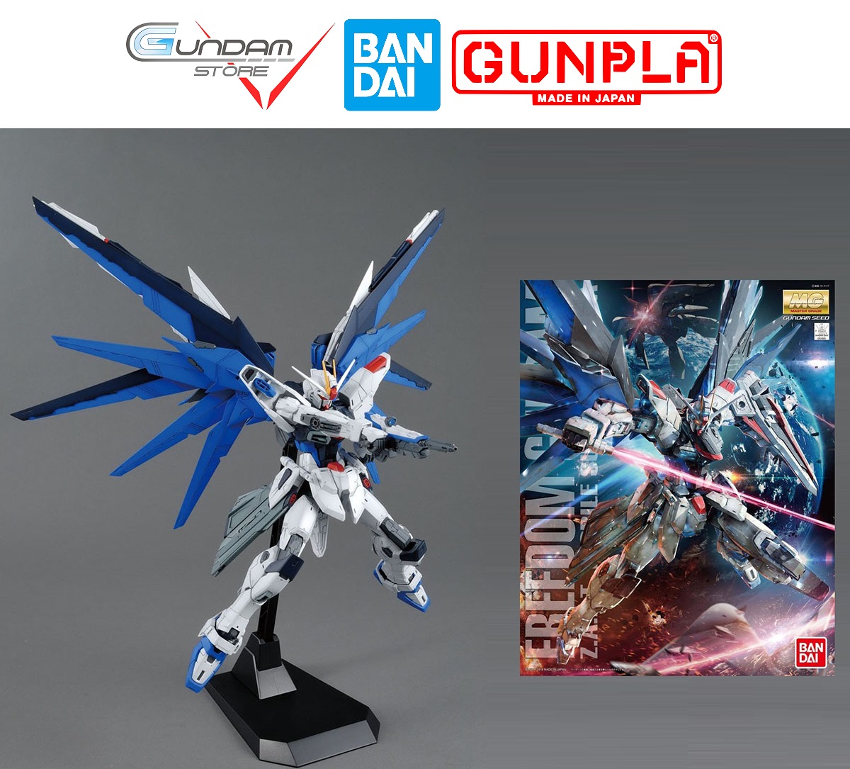 HCMGundam Bandai MG Freedom ZGMF-X10A 1 100 Seed Mô Hình Nhựa Đồ Chơi Lắp