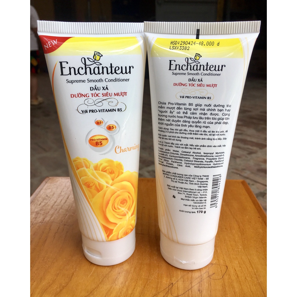 Oil conditioner nourishing hair super smooth enchanteur charming 335g/bottle
