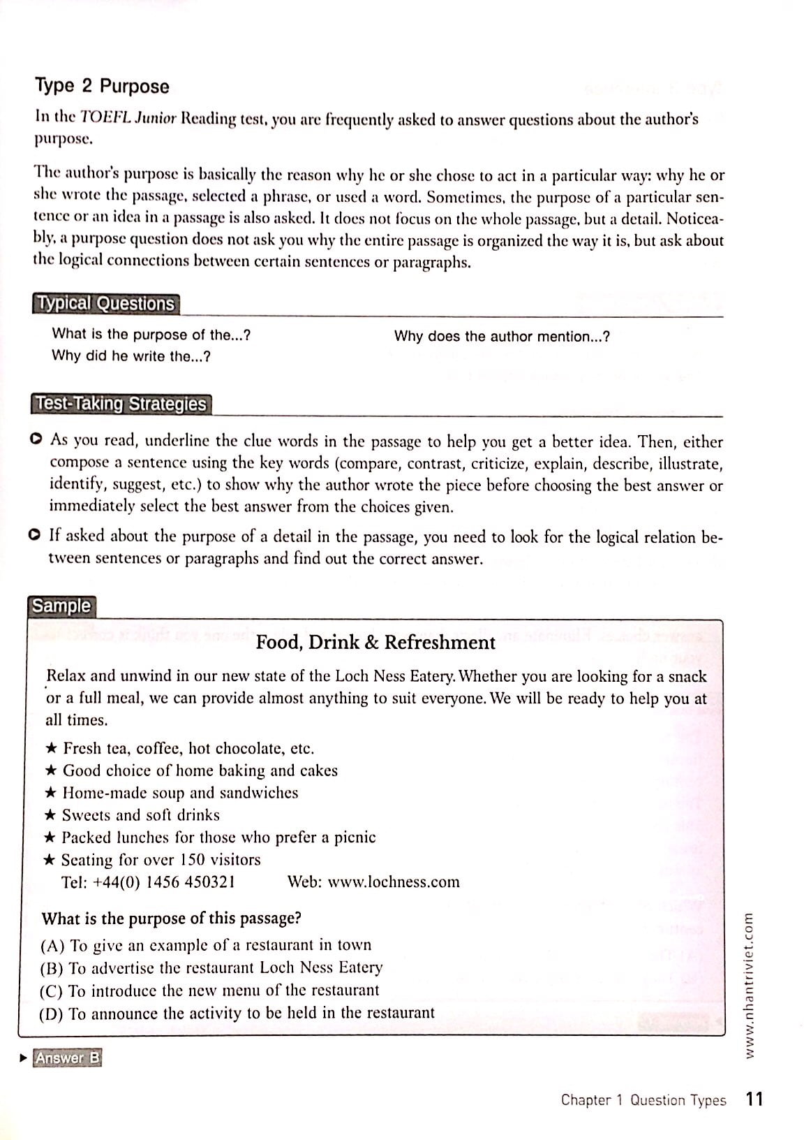 Fahasa - TOEFL Junior Reading (Không CD)