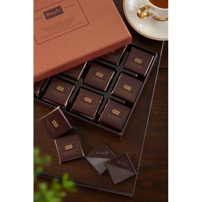 Date 06/27  Socola đắng Beryl's 216g vị hạt ca cao rang 216g - Cocoa Nibs
