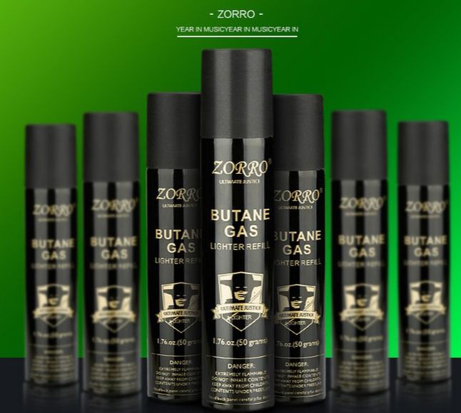 [Hoàn Tiền 10%] [Hàng Cao Cấp] Chai Gas Zorro Dùng Bơm Cho Bật Lửa Hàng Cao Cấp ( Tặng Kèm Đầu Bơm ) ( KHÔNG GAS)