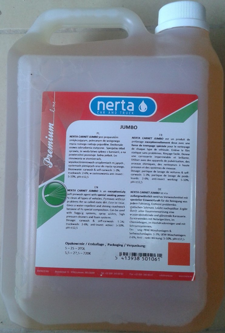 Dung dịch rửa xe không chạm Nerta Carnet Jumbo 5L