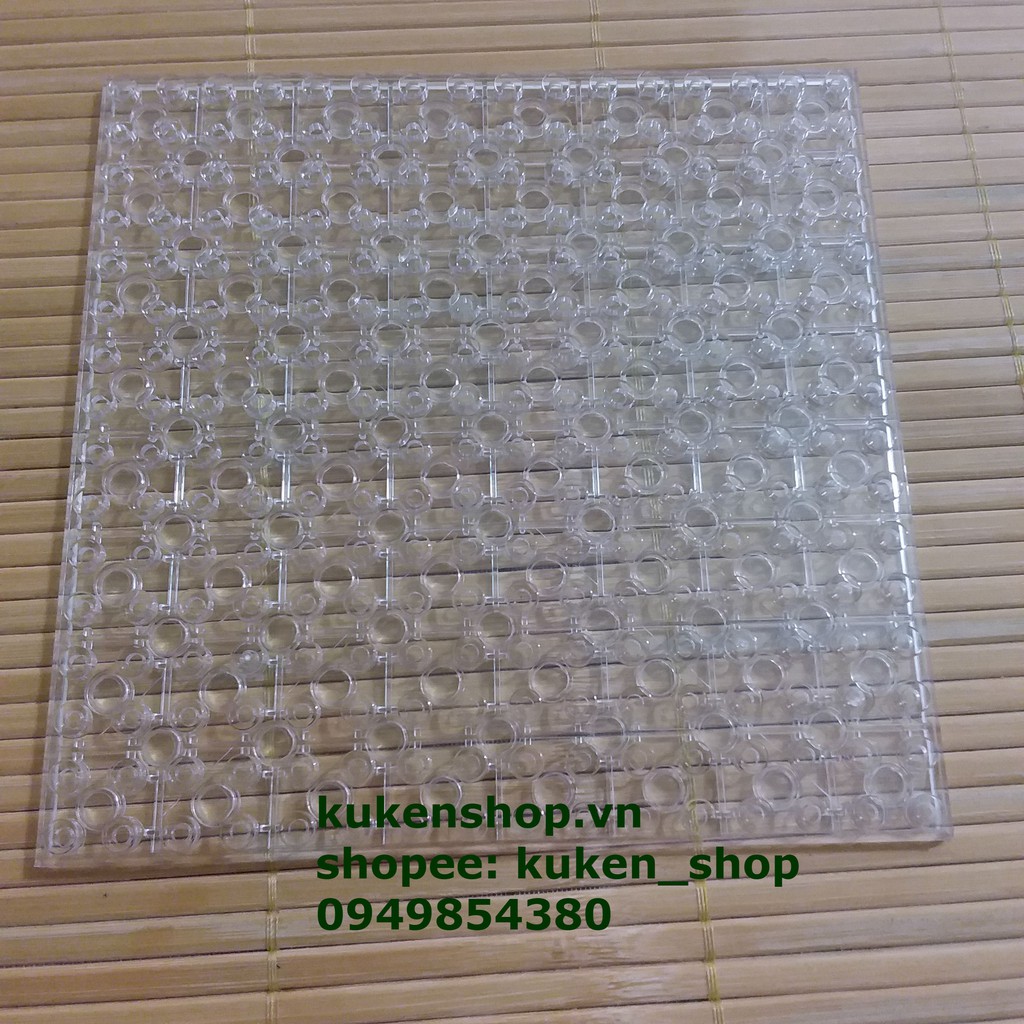 Tấm Nền Đế Lego Trong Suốt Kích Thước 16x16 Hạt