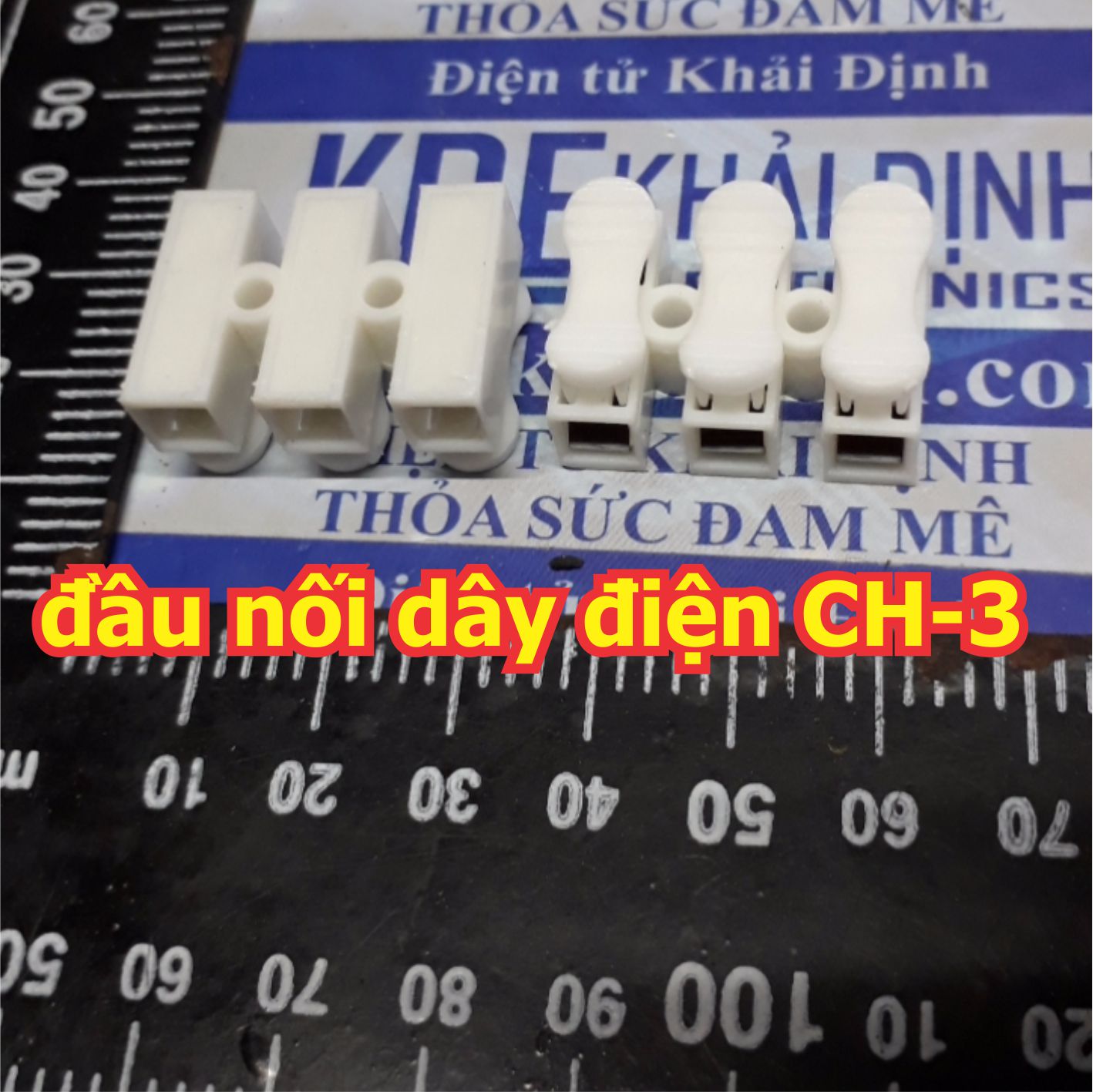 50 cái Cầu nối đầu cúp nối dây điện CH-2 2P 3P, nối dây nhanh chóng, không dùng băng keo kde1523