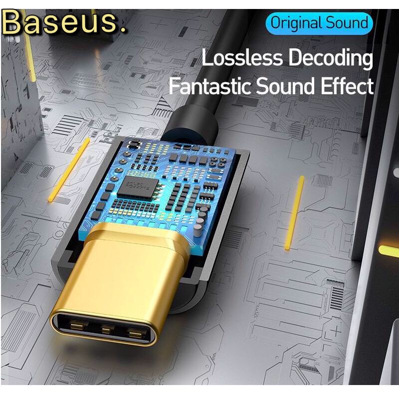 Cáp chuyển đổi Type C sang cổng 3.5mm Baseus L54 chính hãng