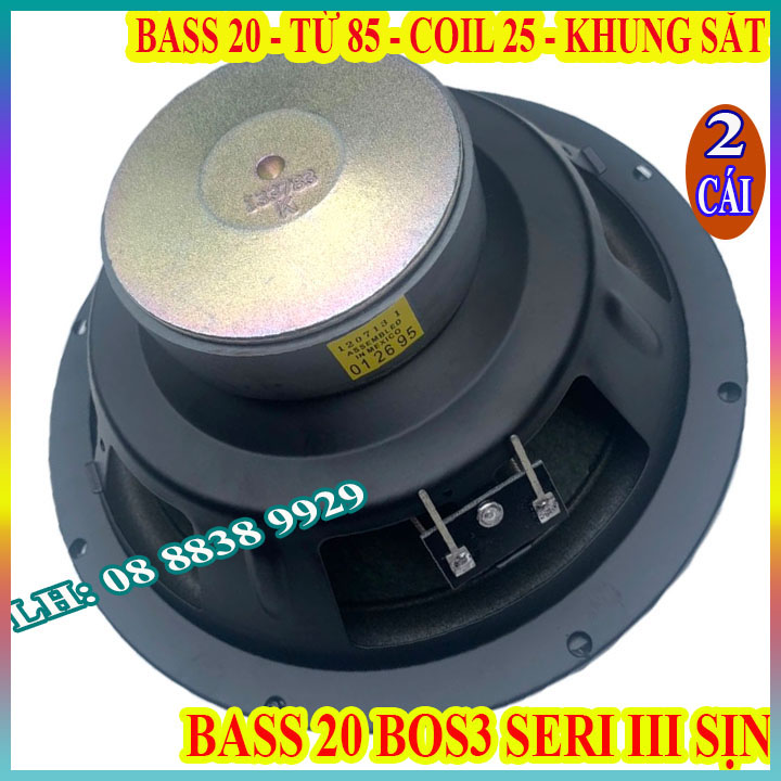 Pair of bulbs Speaker Bass 20 BOS3 Seri 3 sịn taper 6 layer import-price 2 speaker
