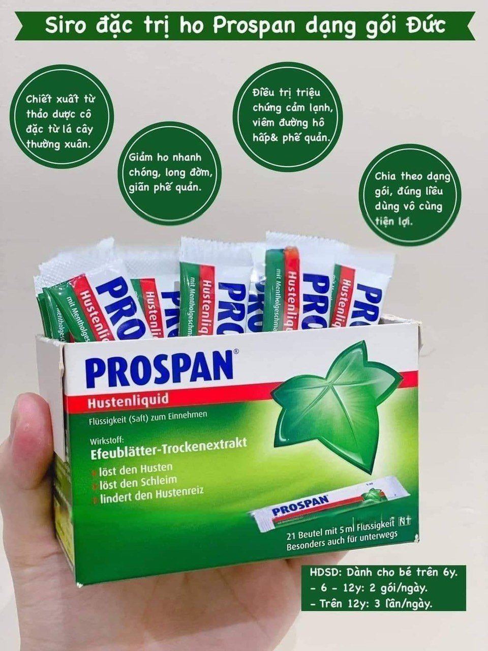SIRO HO PROSPAN DẠNG #GÓI ( Đức  )