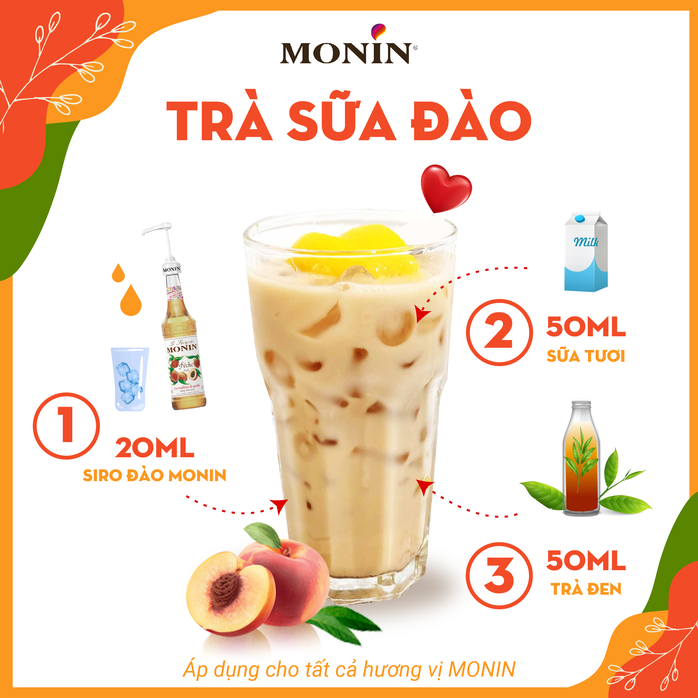 Siro Đào MONIN - 700ML