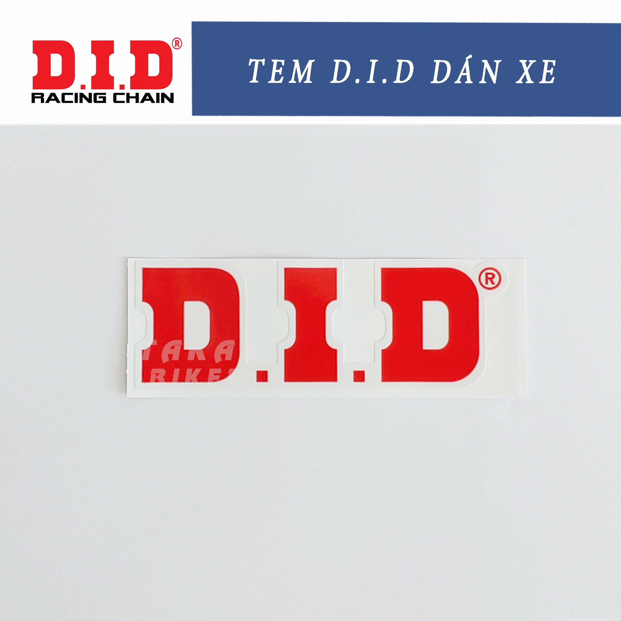 Sticker tem dán xe - dán nón - dán trang trí did - sticker loại cao cấp thái lan