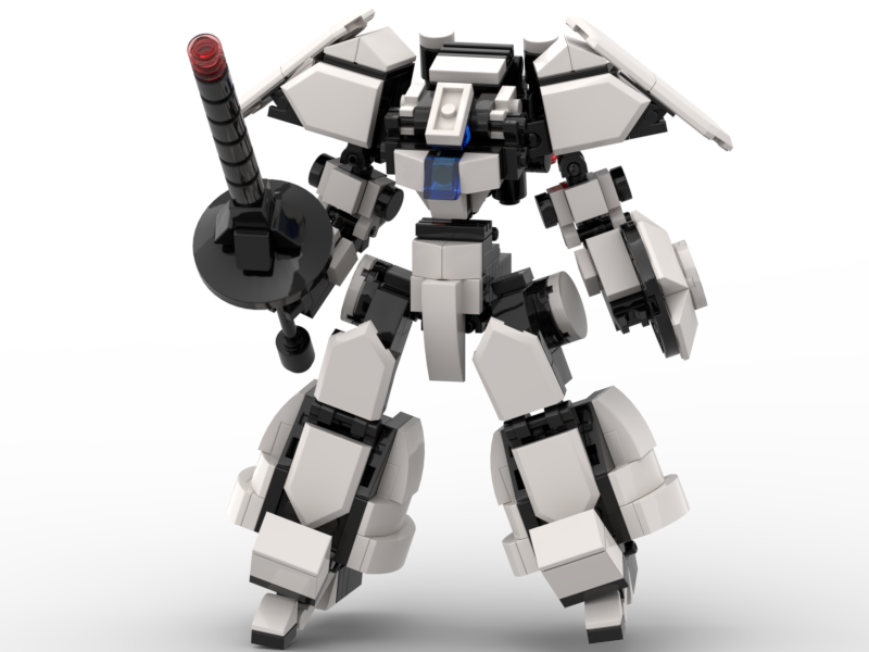 Le Go Đồ Chơi Lắp Ráp Robot Mech Moc Steel White