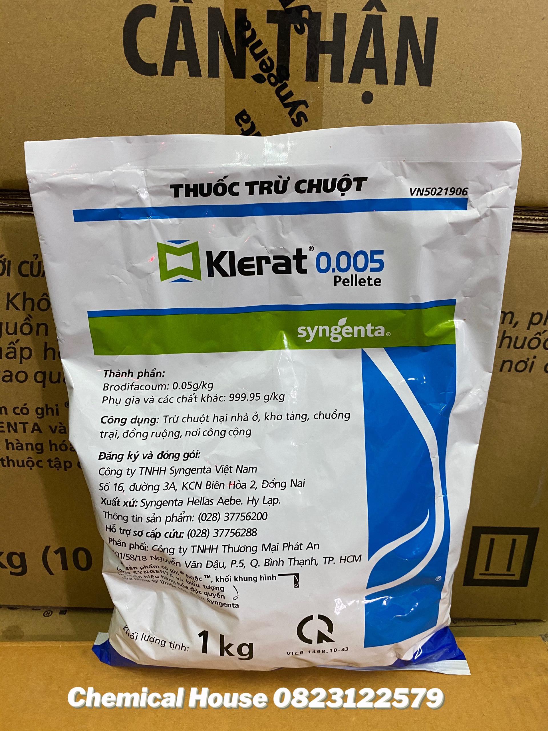 Thuốc diệt chuột Klerat túi 1kg