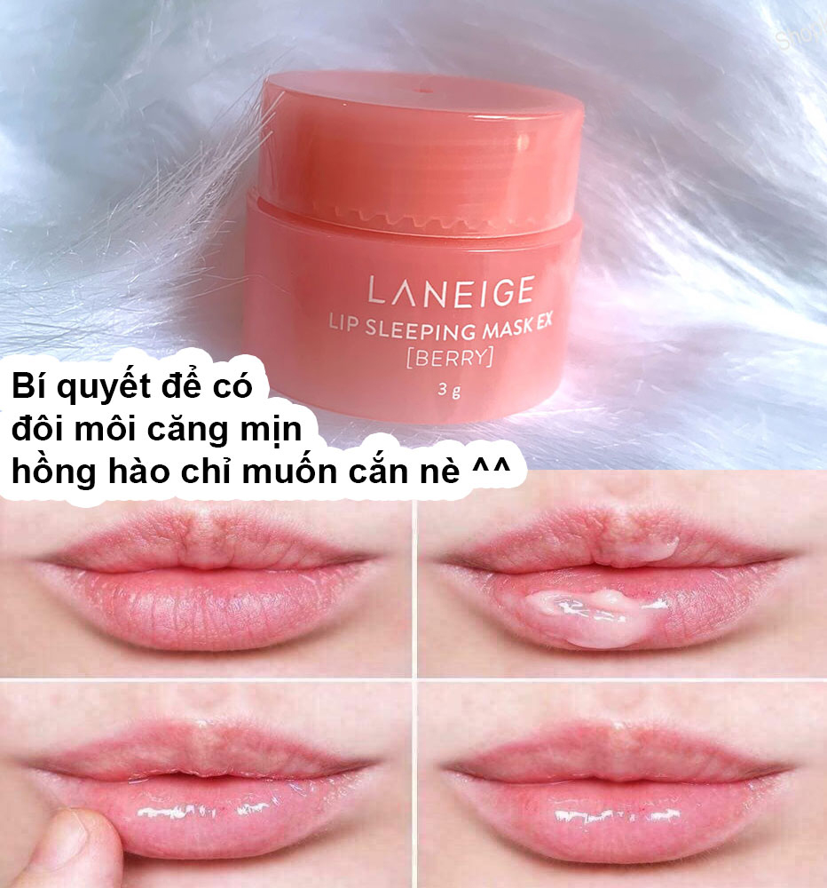 Sleeping Mask 3g Mẫu Mới Mặt nạ ngủ môi Laneige Lip Sleeping Mask mini