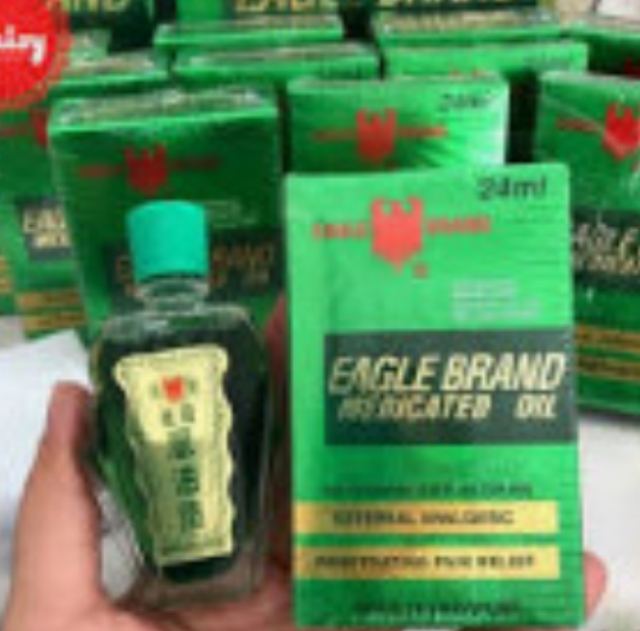 [ Hàng Mỹ ] Dầu Gió Con Ó Xanh Eagle Brand 24 ml