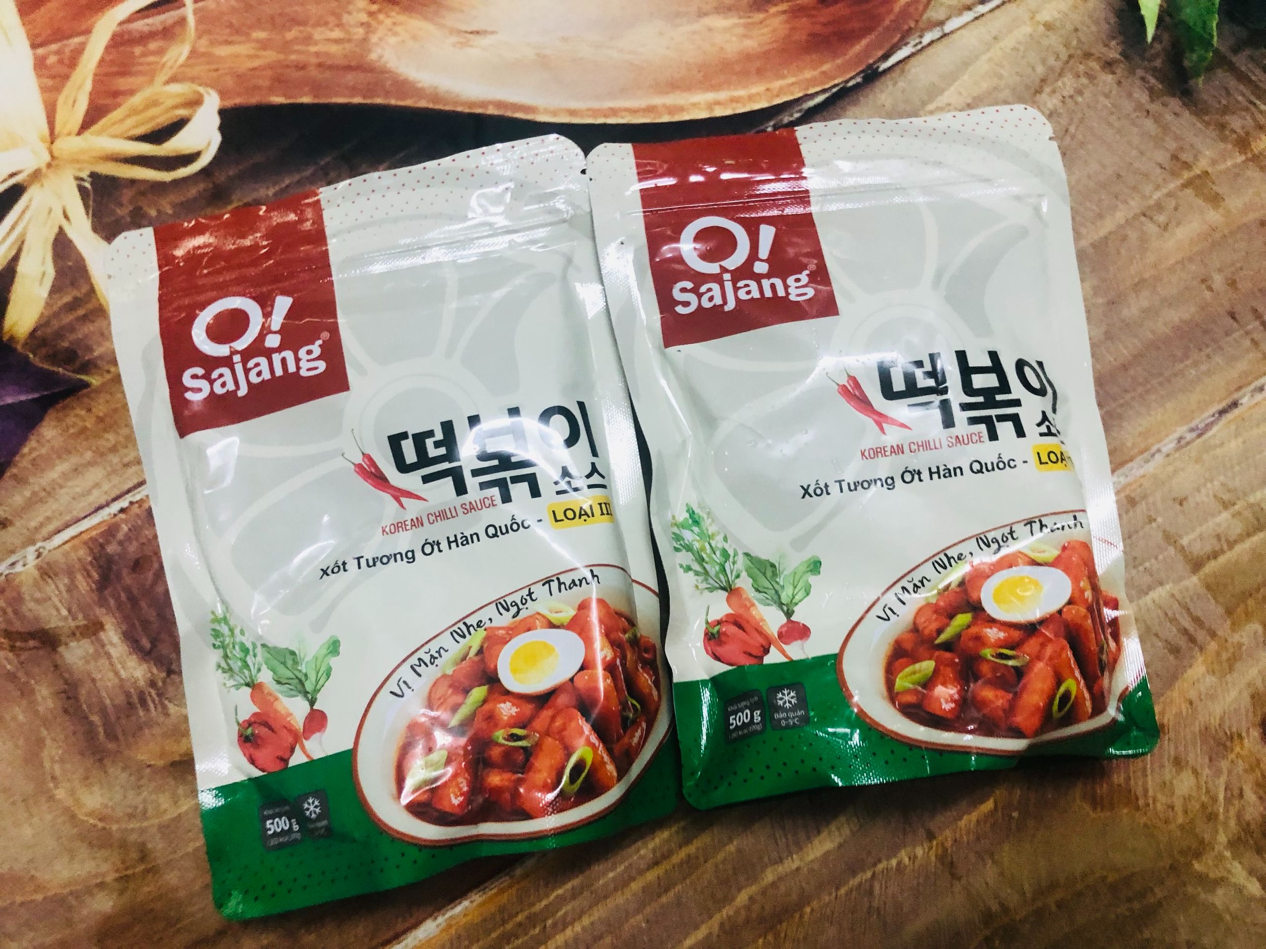 sốt tương ớt số 3 nấu bánh gạo tokbokki gói 500g