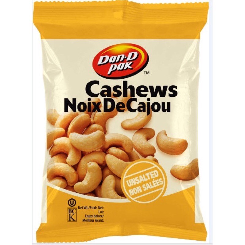 [HCM] Hạt Điều Không Muối 50g Dan D Pak