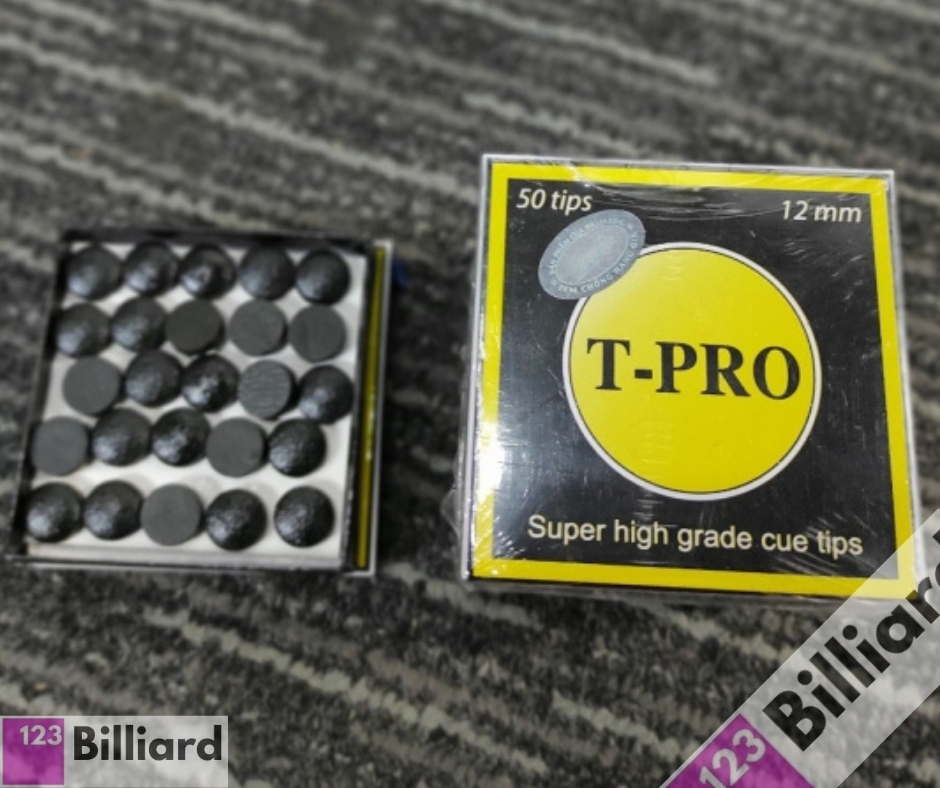 [SIÊU THỊ BIDA] Đầu cơ bida Tpro 12.0mm 50 viên [ĐẦU CƠ CLB]