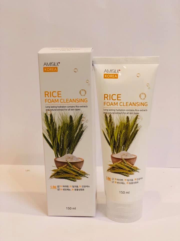 Sữa Rửa Mặt Amisilk cao cấp Hàn Quốc 150ml