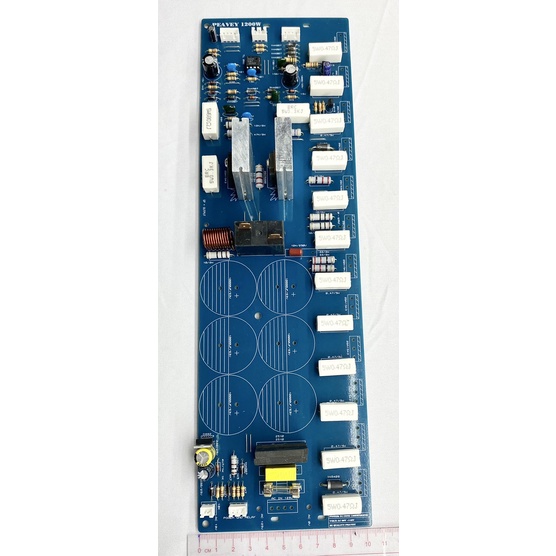 Mạch công suất nguồn đơn 24 Sò liền nguồn 105V - 140V, Phíp FR4 -