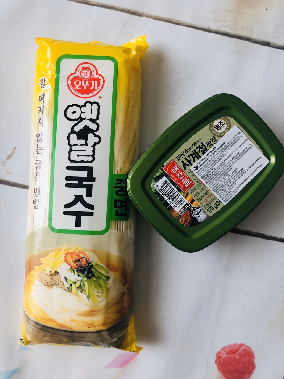 combo mì trộn hàn Quốc (500g mì Hàn Quốc+ hộp sốt 170g)_Monhi_Food