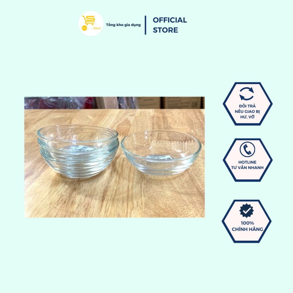 Chén, bát thủy tinh, đựng gia vị, nước chấm ug-398 nhỏ dày dặn, độ bền cao mta-mart2