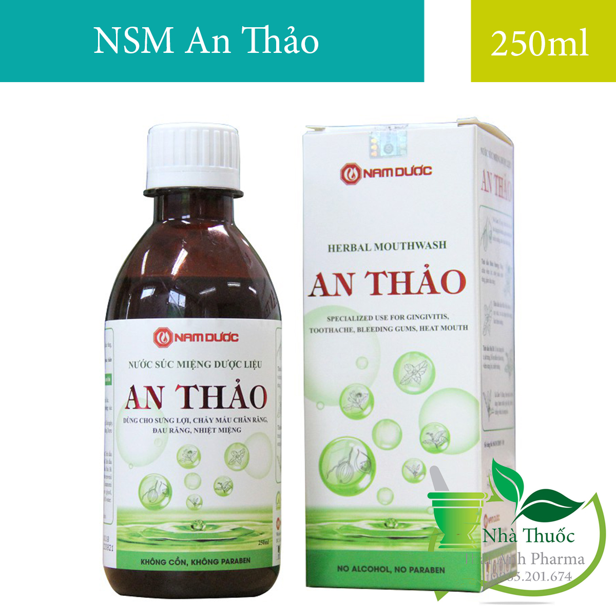 Nước Súc Miệng An Thảo 250Ml