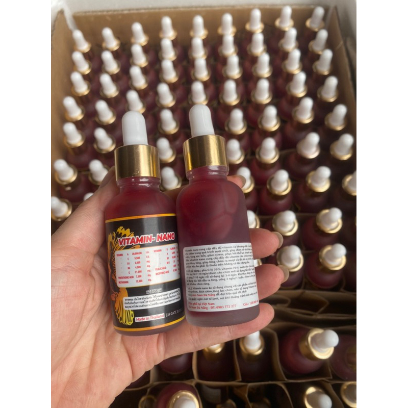 Vitamin Nano chính hãng thái Lan - Sản phẩm dinh dưỡng tự nhiên cho chim chào mào Phụ kiện chim cảnh