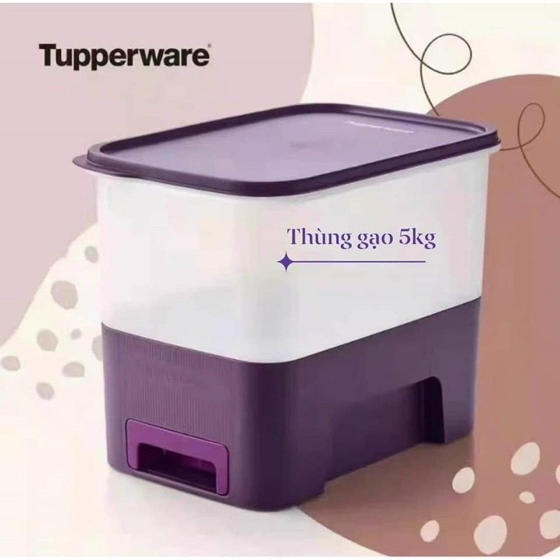 (Hàng chính hãng) Thùng gạo thông minh Tupperware Rice Keeper Junior 5Kg