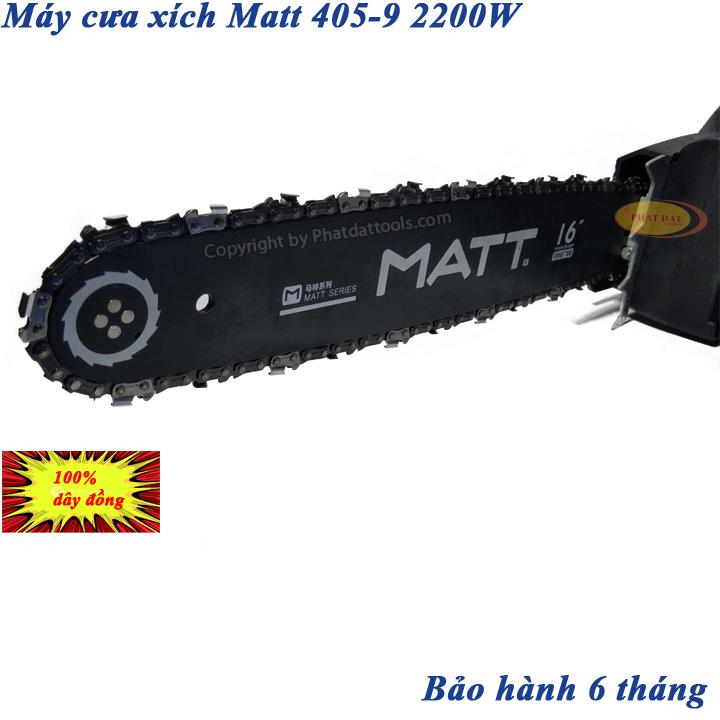 Máy Cưa Xích Dùng Điện MATT 405-9 Công Suất Lớn 2200W-BH 6 Tháng