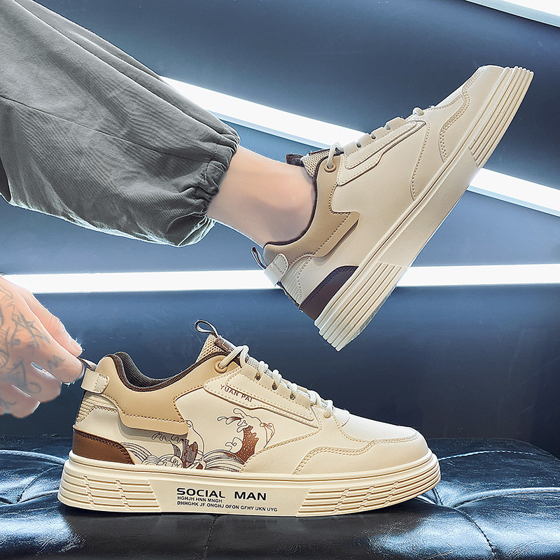 Giày Sneaker Nam, Giày Da Nam Thấp Cổ Da Lì - Mới Nhất 2023