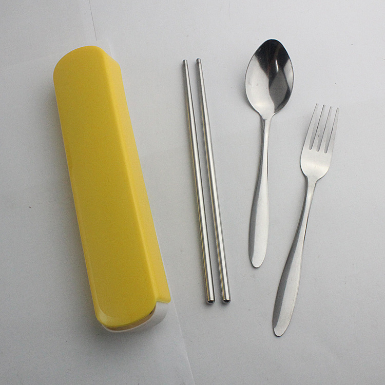 Bộ thìa đũa (muỗng đũa) bằng inox 304 kèm hộp đựng tiện lợi mang bỏ vào túi, ba lô để mang đi ăn cơm trưa tại văn phòng hay du lịch