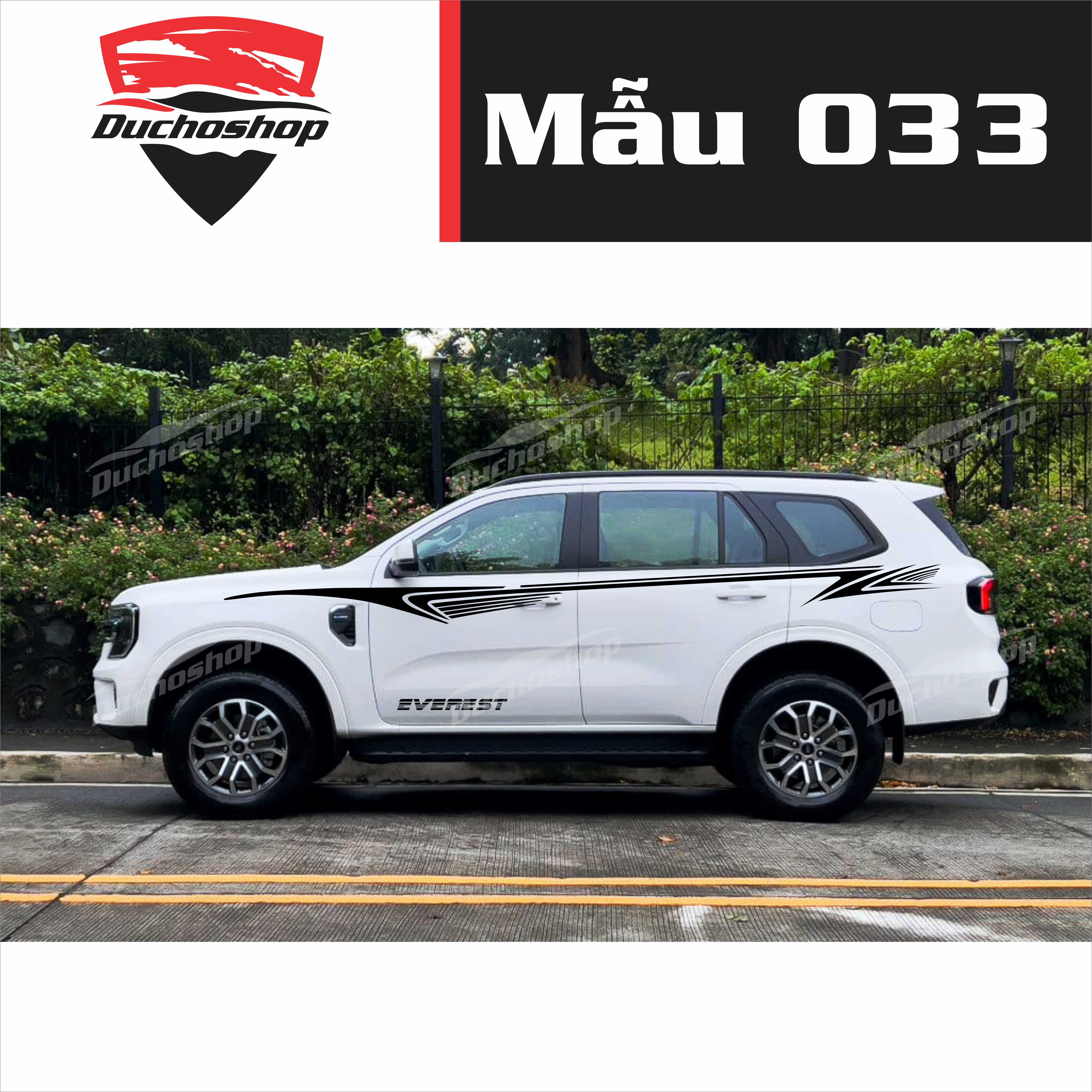 Tem dán hông xe ford everest ms03