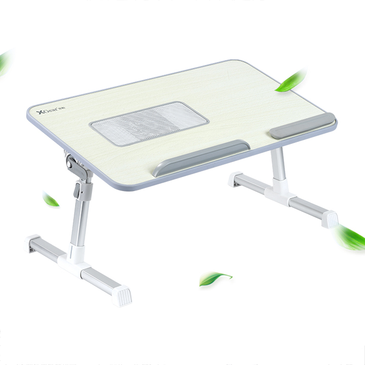 Bàn laptop gấp ngồi giường 5224 có tản nhiệt , Bàn để laptop ngồi giường có quạt tản nhiệt