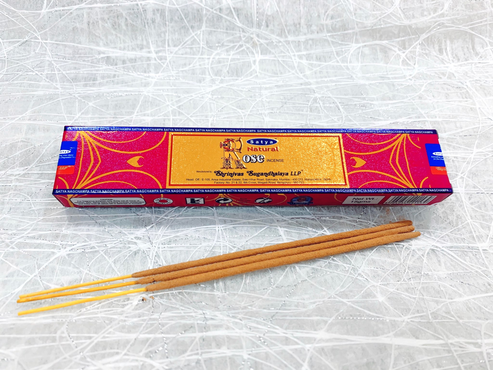 NATURAL SATYA Incense_Golden label_SAGE GARDEN