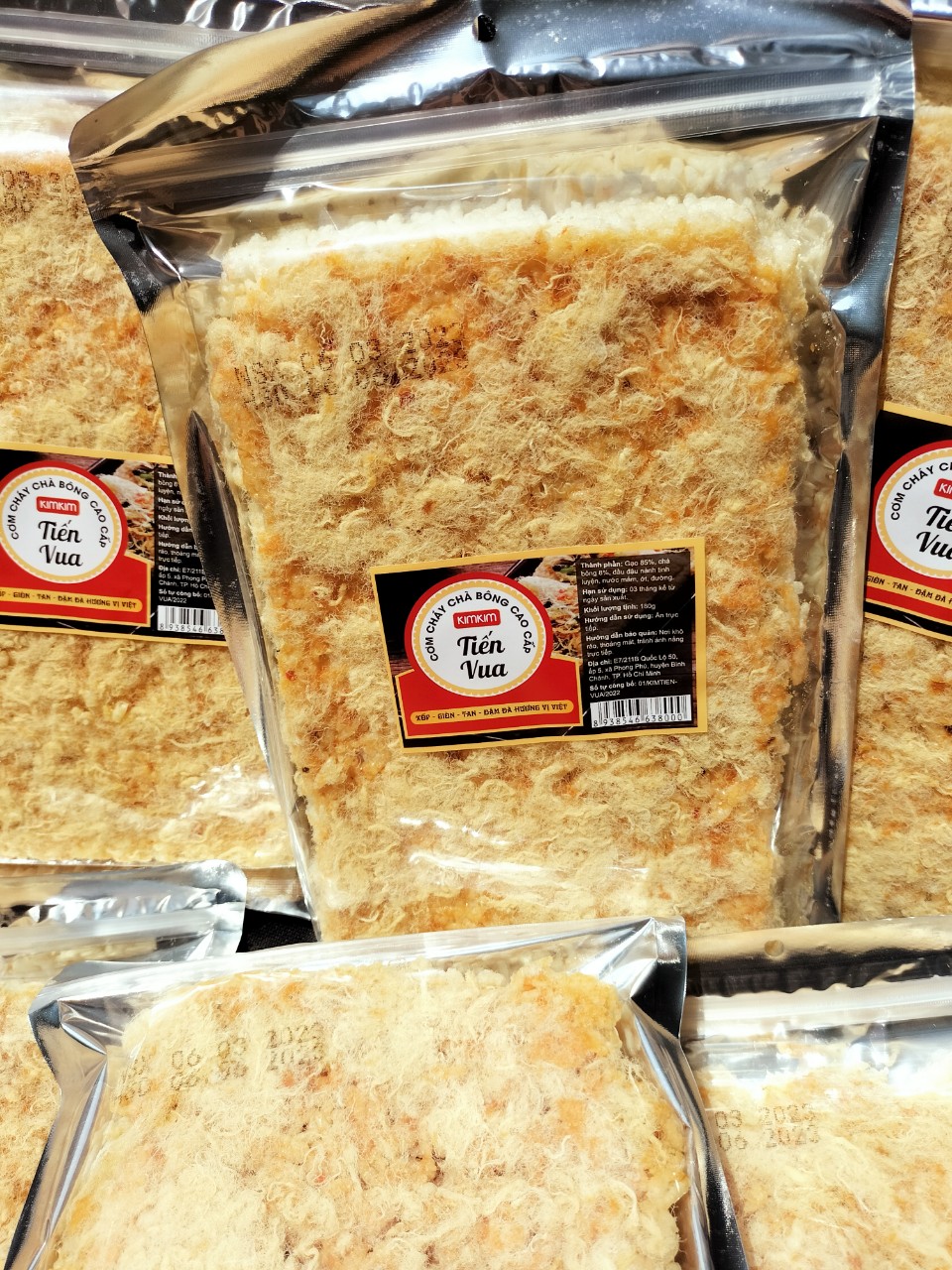 COMBO 5 GÓI CƠM CHÁY CHÀ BÔNG TIẾN VUA (180g /gói )[Thế giới ăn vặt bánh tráng]