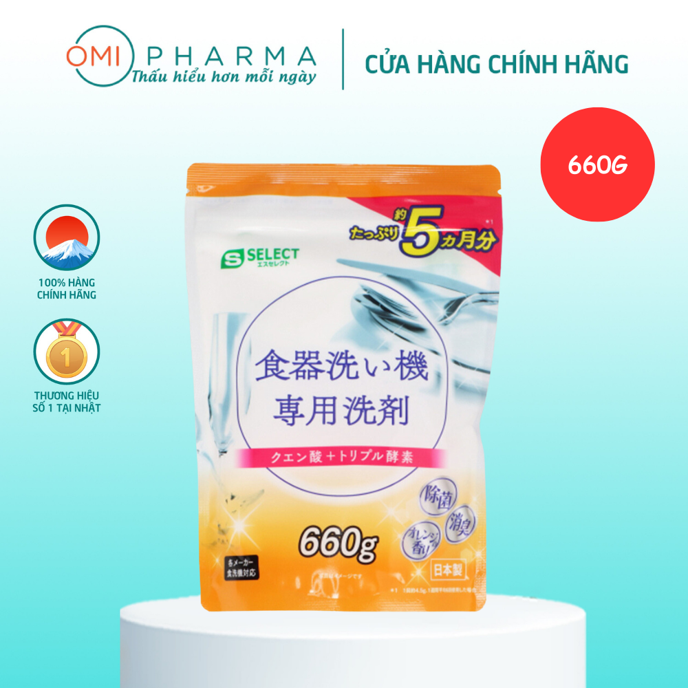 Bột rửa bát dùng cho máy rửa chén bát gia đình s select nhật bản