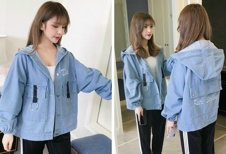 ÁO KHOÁC KAKI NỮ - CHẤT LIỆU KAKI MỀM MỊN 1 LỚP -  THIẾT KẾ TÚI HỘP TRƯỚC SAU CỰC XINH