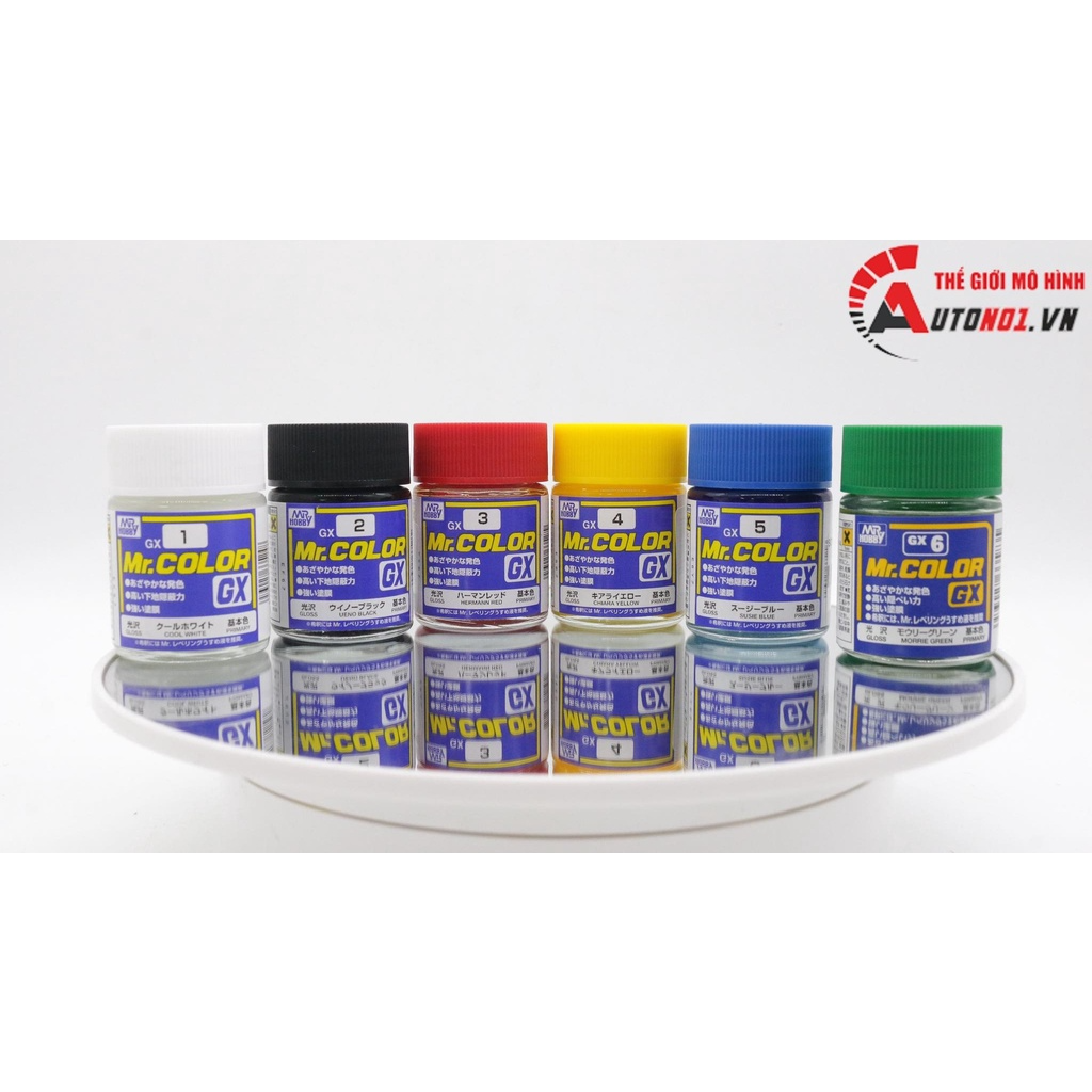 Lacquer ( GX1 ~ GX6 ) màu cơ bản - sơn mô hình 18ml Mr.hobby-Mr.Color