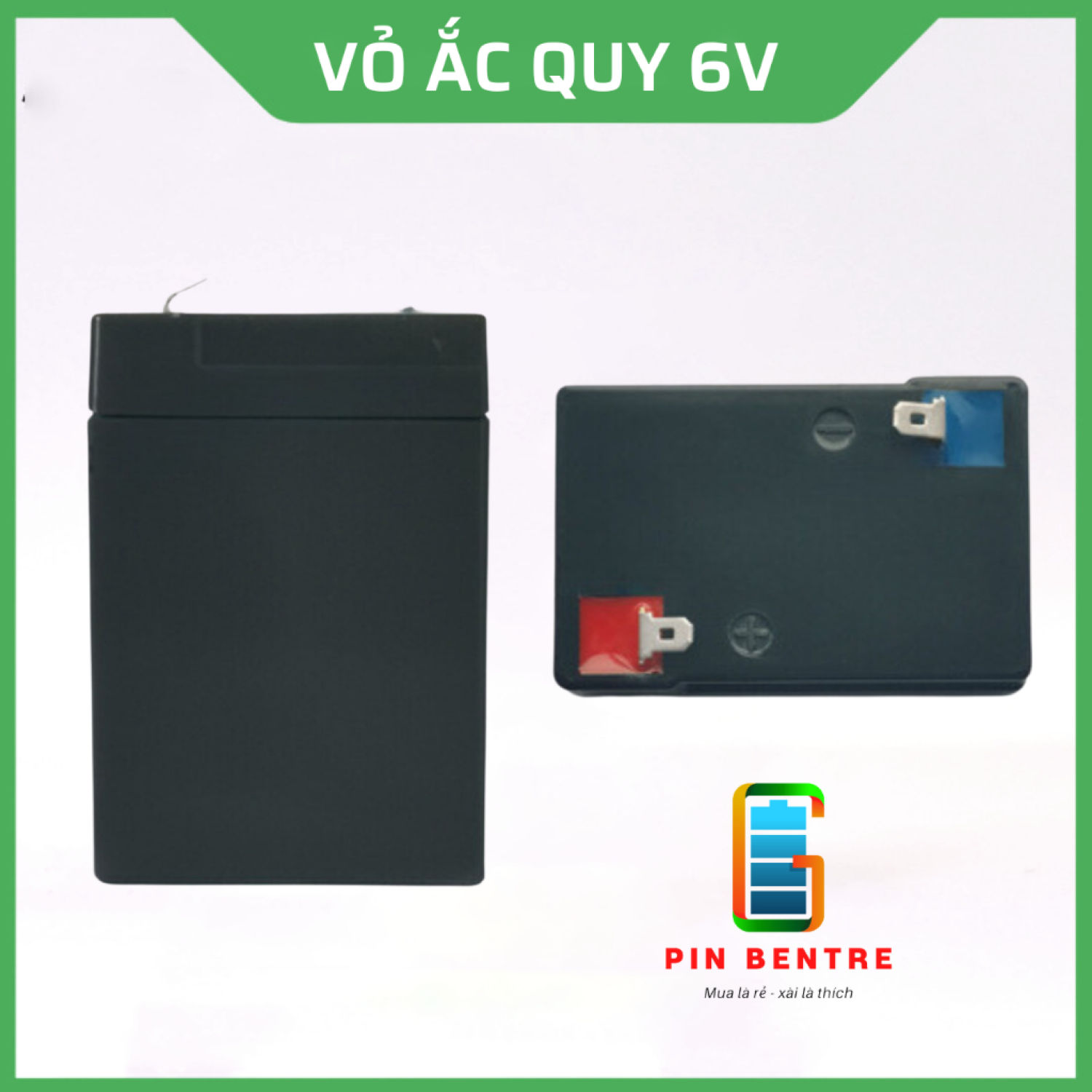 Vỏ ắc quy 6V - 6A dùng chế bình ắc quy Pin Lithium