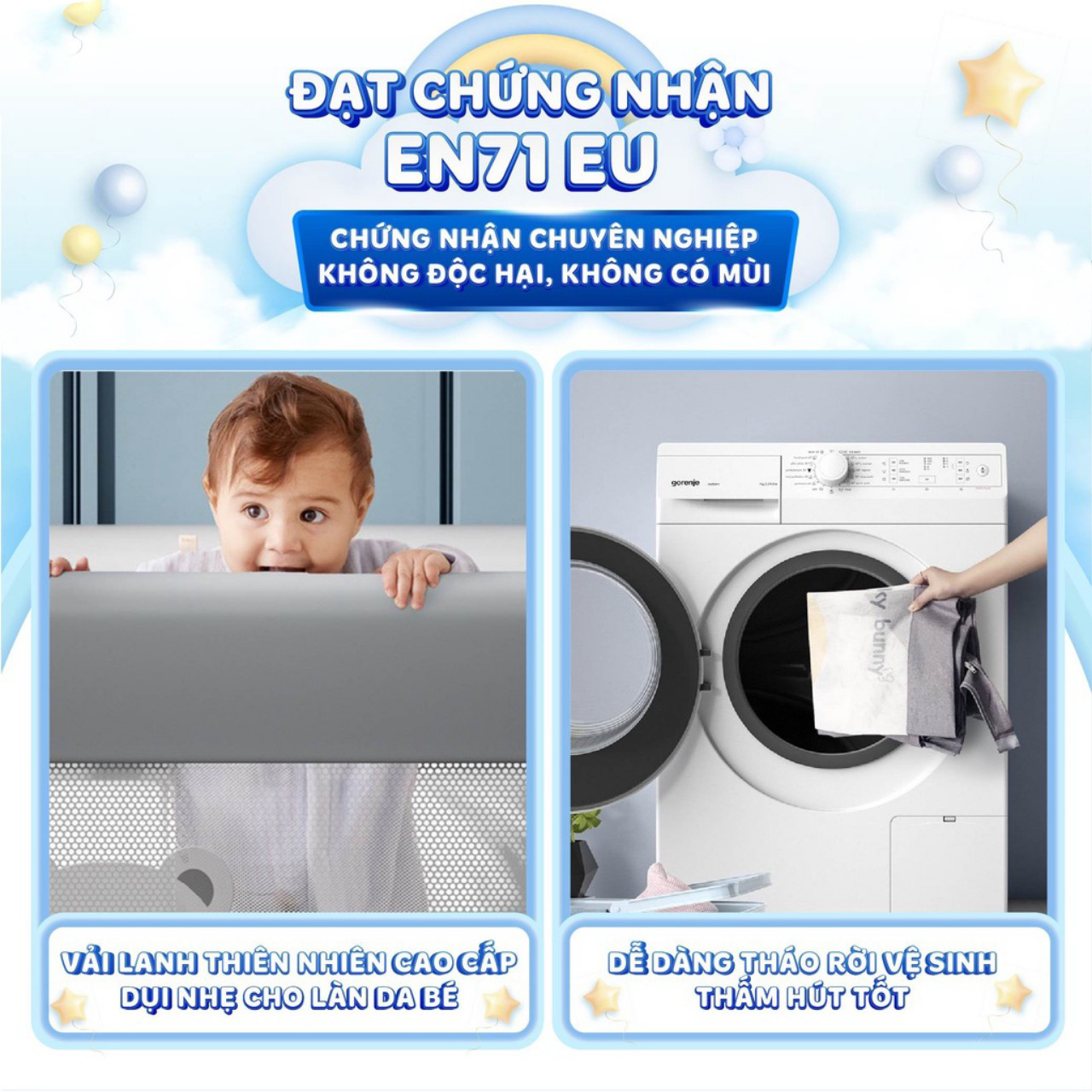 Thanh Chắn Giường Cho Bé N1s ,Umoo Chắc Chắn