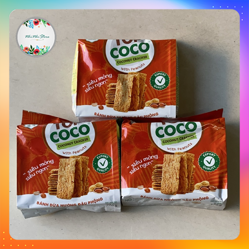 Combo 5 gói bánh dừa nướng - đậu phộng