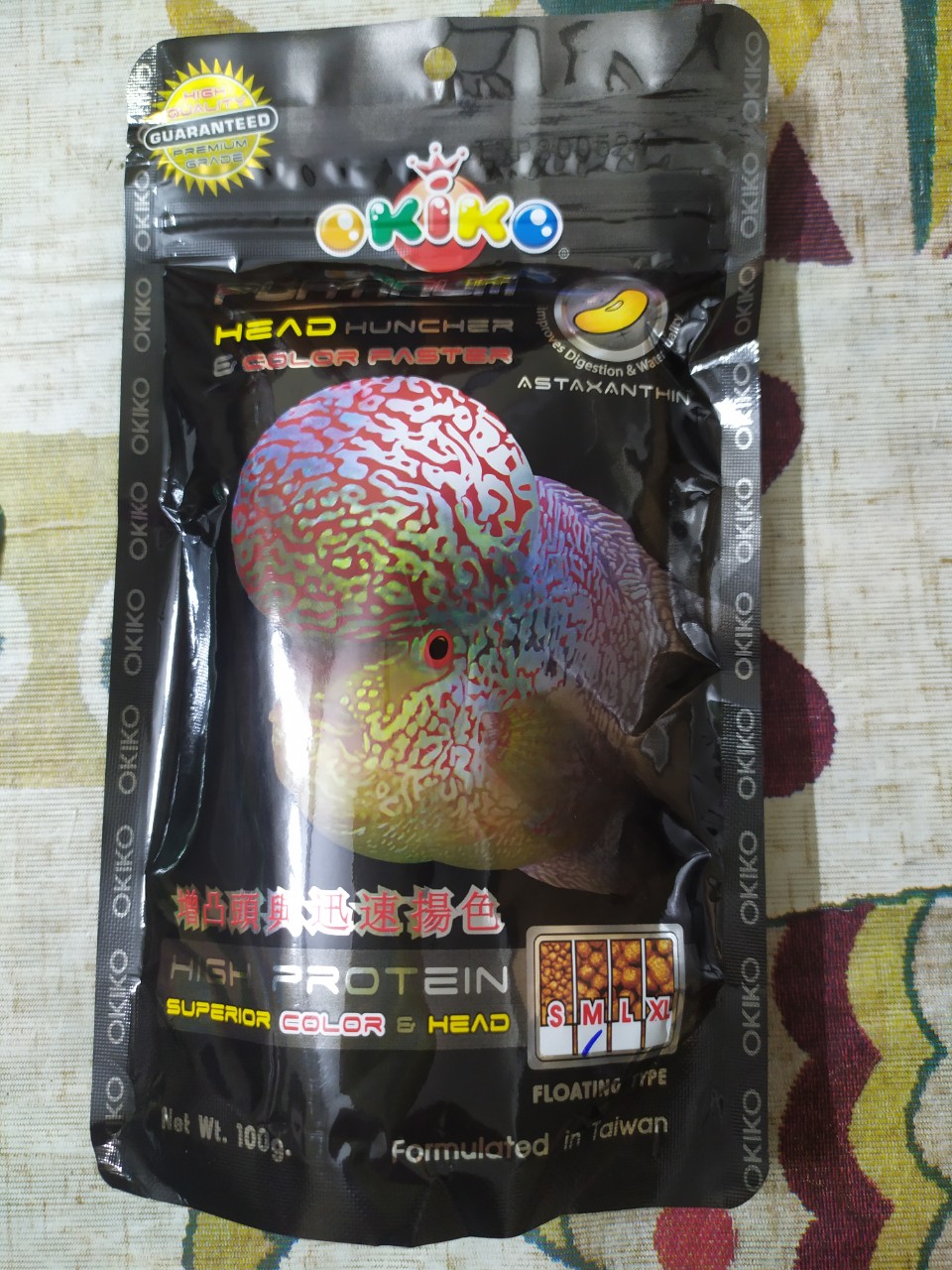 [Chọn màu] Thức Ăn Cá La Hán Okiko 100g.