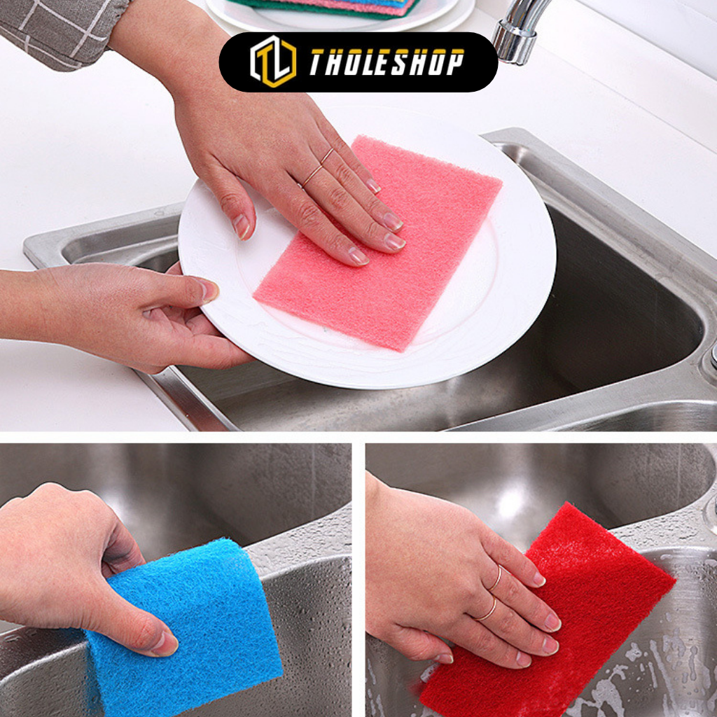 Combo 10 miếng bọt biển rửa chén - Cước rửa chén siêu sạch - Miếng cọ chén đĩa, chà nồi