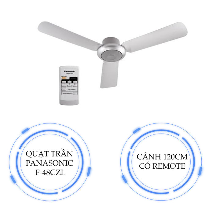 Quạt trần Panasonic F- 48CZL (Có điều khiển từ xa)